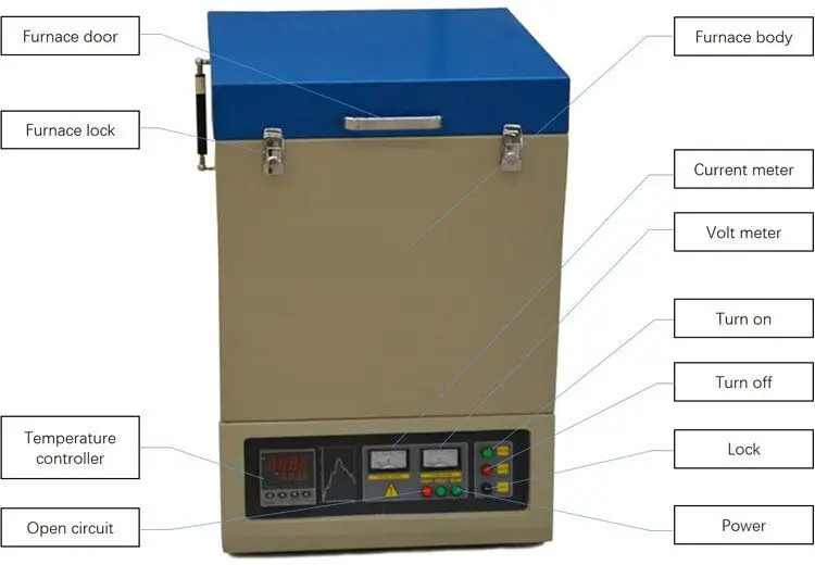 1200C High Temperature Crucible Lab Sintering Furnace