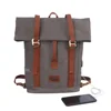 Cycling bicycle rear rack bag waterproof canvas bike backpack