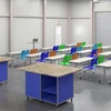 school student study desks and chairs