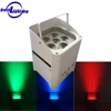 battery powered wireless dmx led lights 6*18w RGBWA UV 6in1 wireless control led uplight