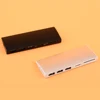 USB HUB and Card Reader Combo Fashion Design 3 Ports USB 2.0 Hub With SD and TF Card Reader Aluminium Cover