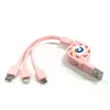 3 in 1 Charging Cable/3 in 1 Charging Cord TPE Cable Compatible with Android ,Type Cand i-Products,