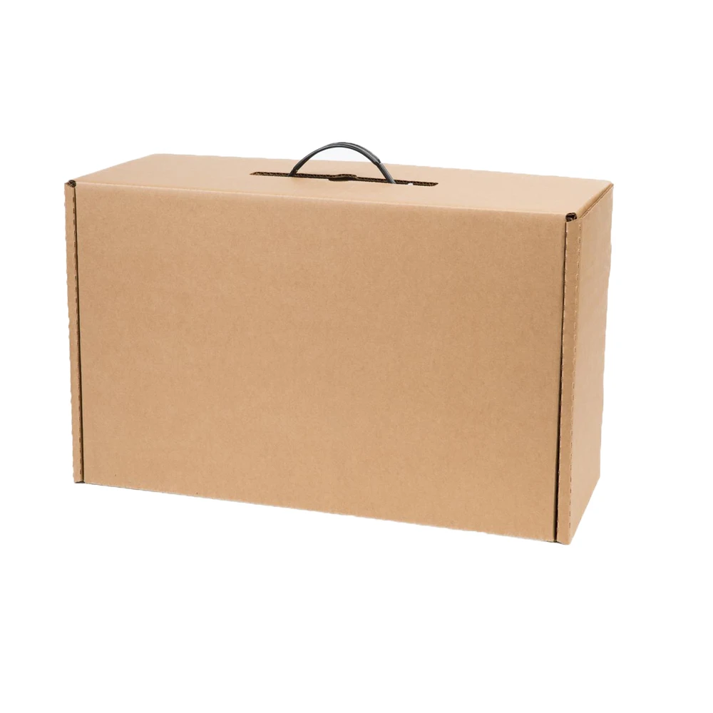 China Supplier Custom Corrugated Carrying Box With The Plastic Handle
