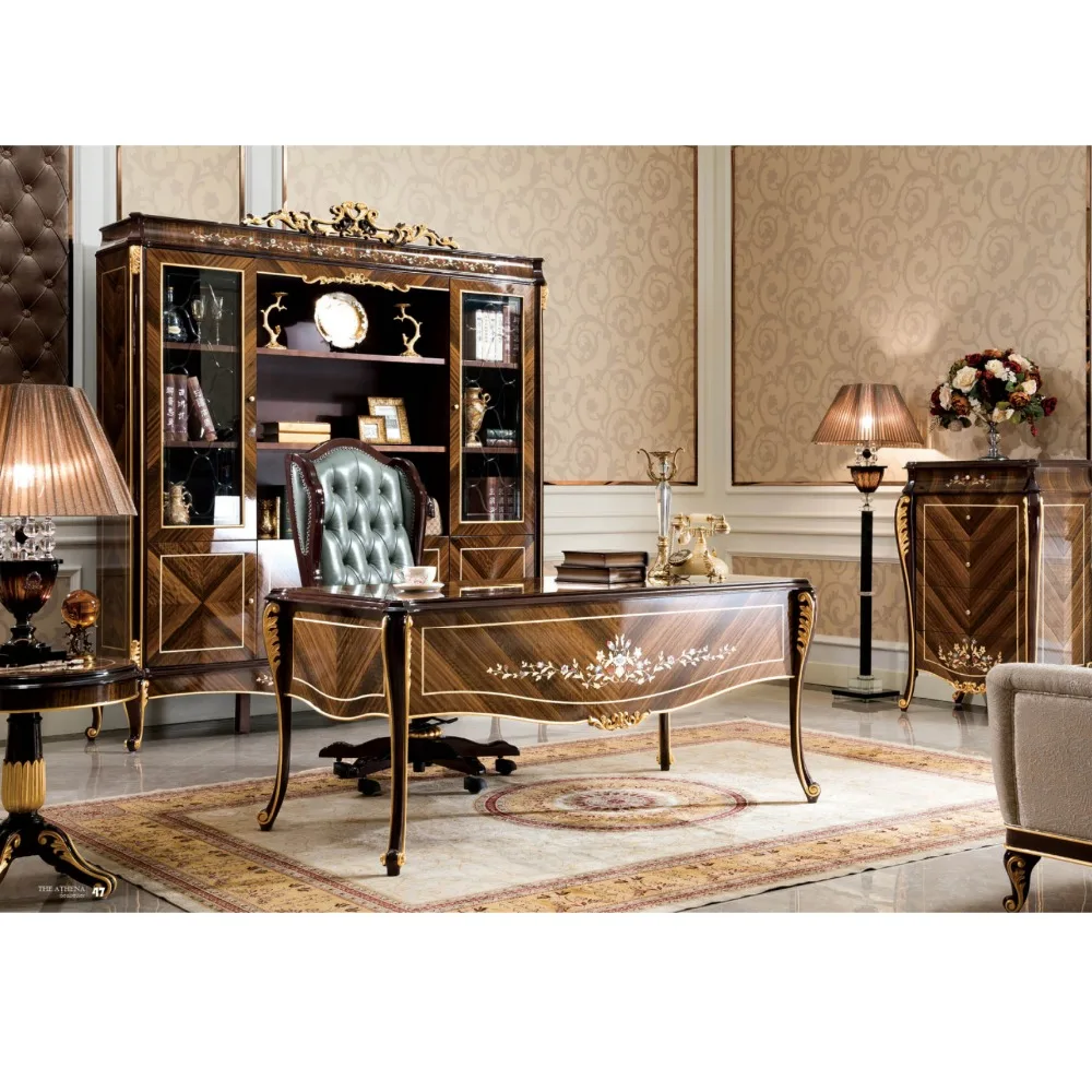 Yb70 1 Luxury Executive Office Desk Noble Italian Style Classic