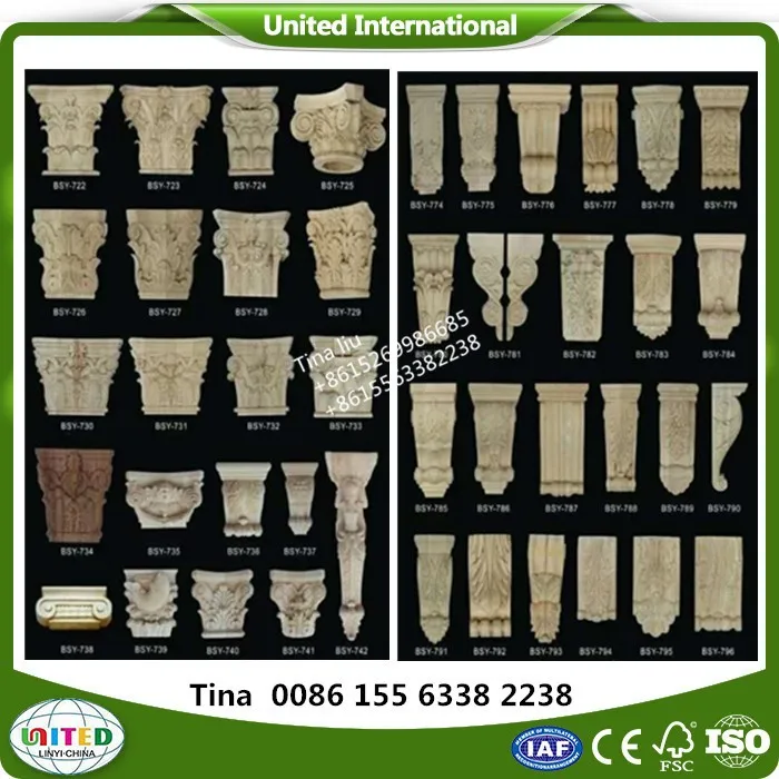 Popular decorative wood corbels