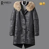 China Factory Outdoor Longline Mens Fake Fur Lined Coat Jackets