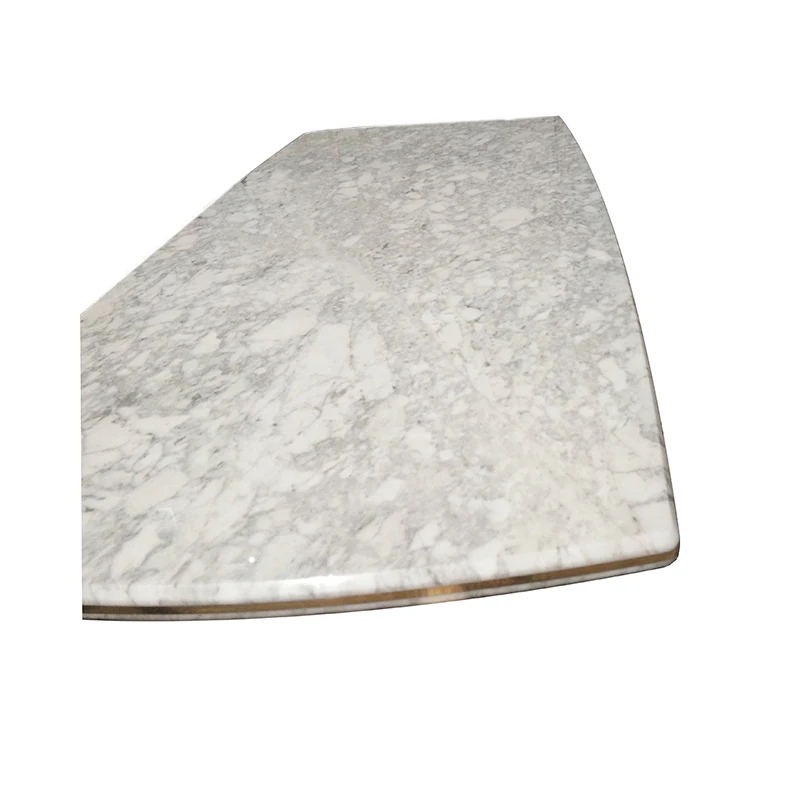 Volakas White And Gray Marble Countertops Polished Eased Edge