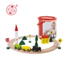 wooden train block