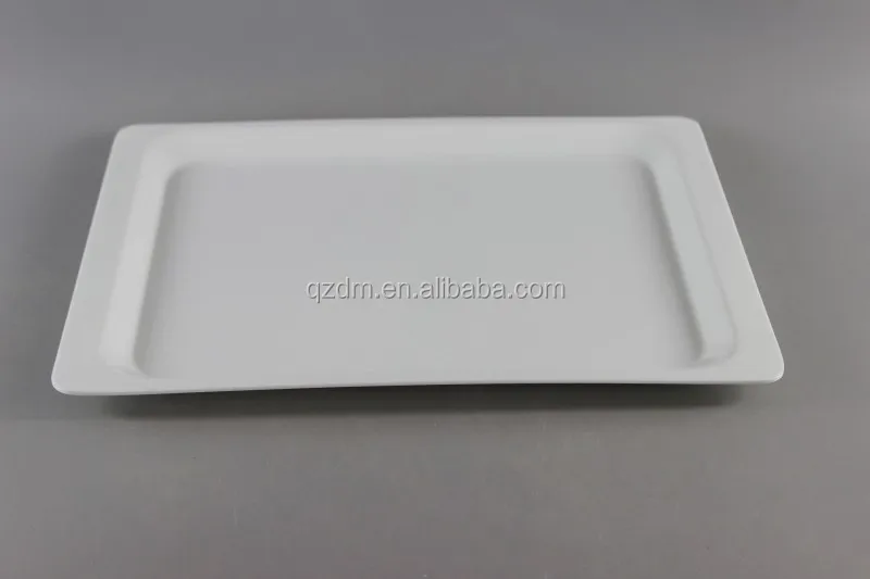 13" White Melamine tray