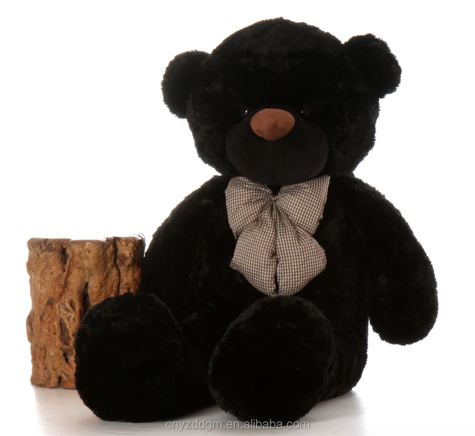 6ft black teddy bear