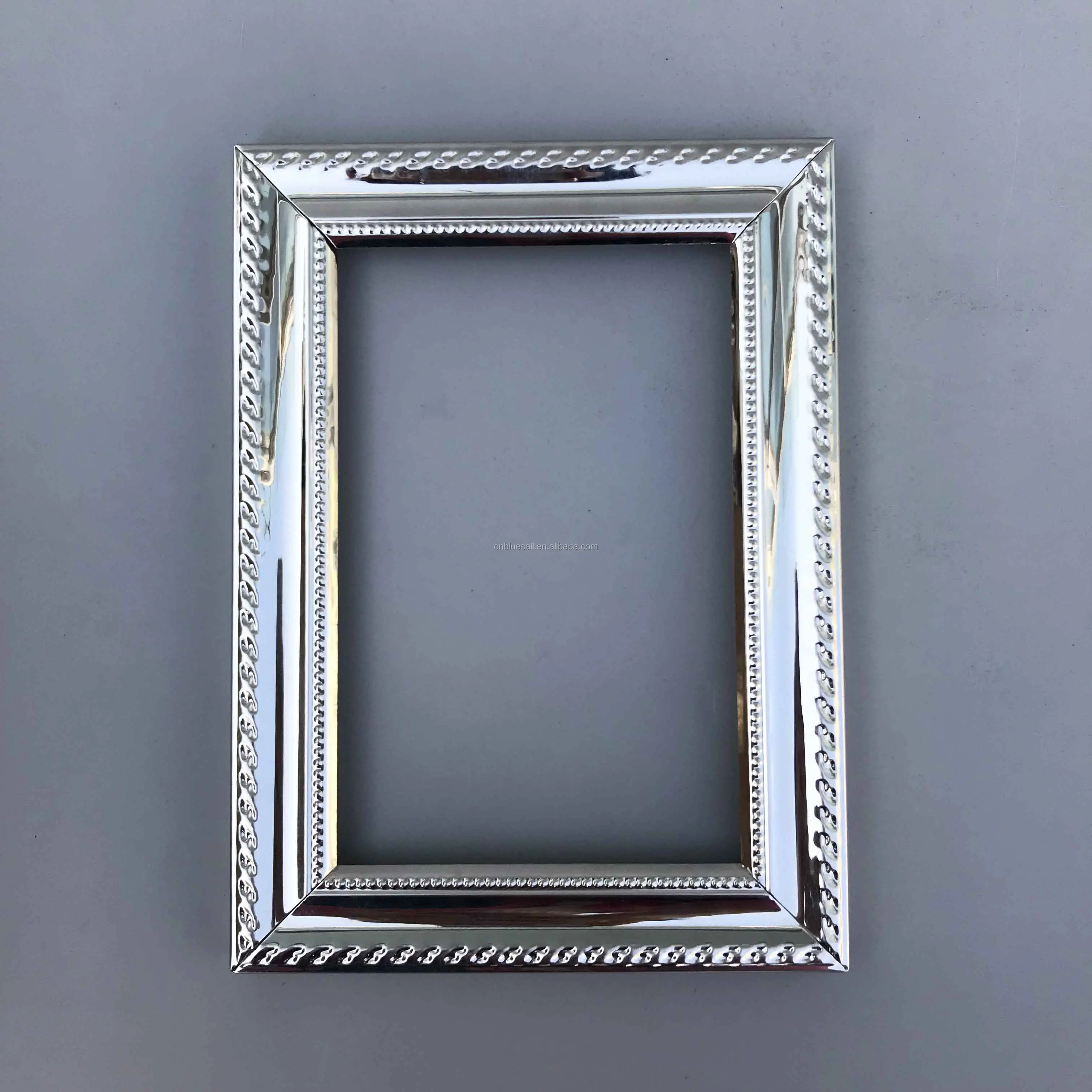 豪华相框,金属相框,闪亮的银色办公礼品