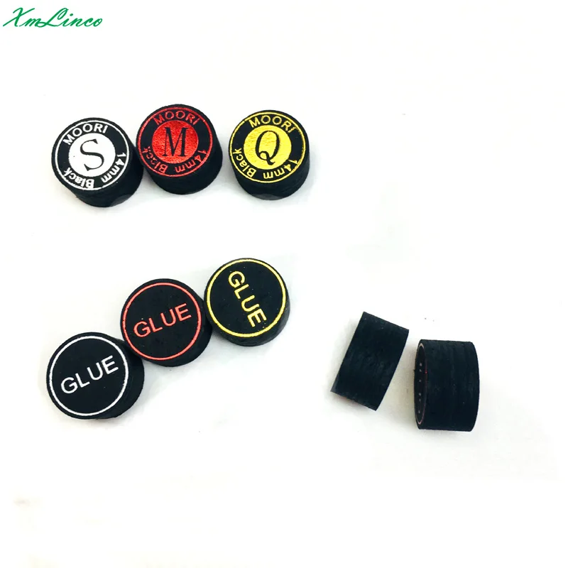 Custom 14mm Black Moori S/m/q Original Quality Billiard Pool Cue Tips