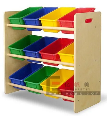 wooden toy storage drawers