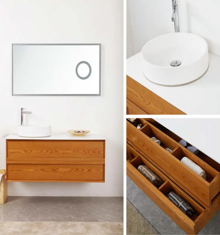 China Supplier Wall Hung Solid Wood Modern Bathroom Vanities Buy