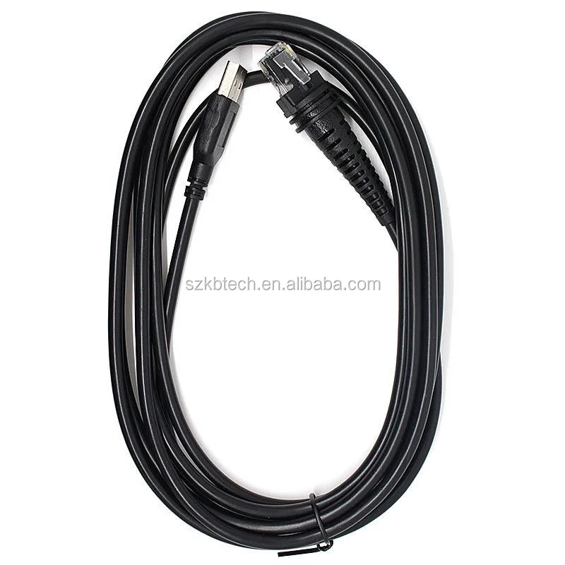 Cable USB para el escáner de código de barras Honeywell 1900G 1200G 1300G cable recto A de 6 pies 2M USB 