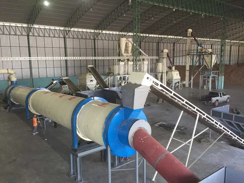 Rotary Drier of the whole biomass pellet production line