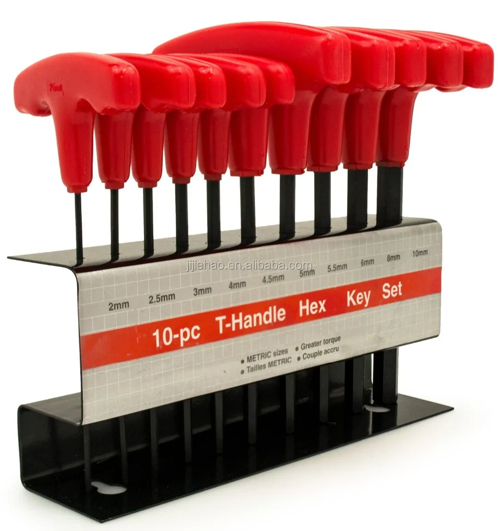 10pc Metric Thandle Hex Key Allen Wrench Tool Set Buy Thandle Hex