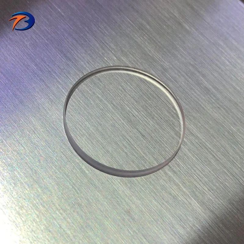 Factory price two sides polished round bk7 optical  glass disc transparent glass disks