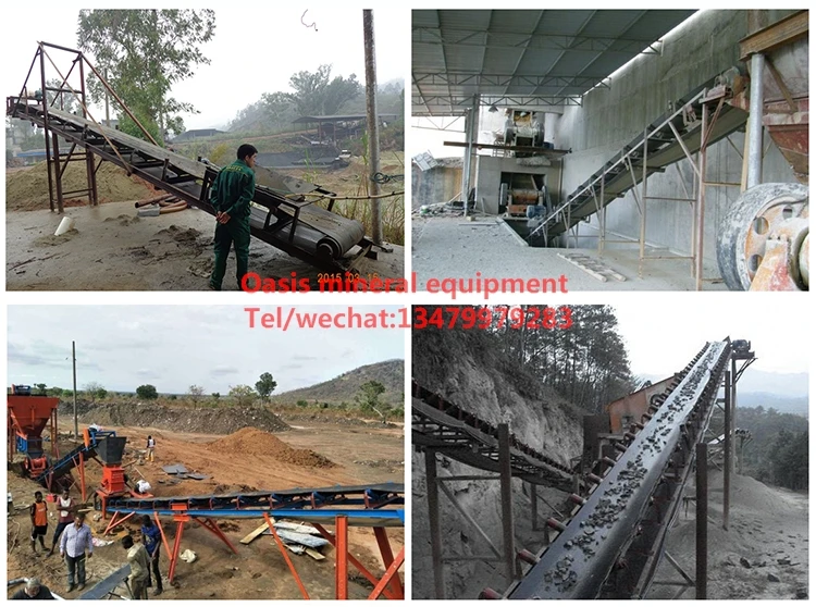 Large Capacity Steel Frame Belt Conveyor For Mining Metallurgy Chemical Materials
