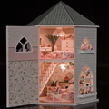 Handmade Doll House Furniture Miniatura Diy Doll Houses Miniature Dollhouse Iron Toys For Children Grownups Birthday