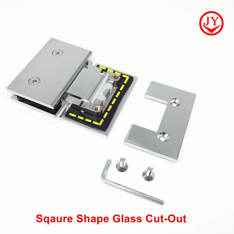 Brass Square Glass Cut Out Hinge Shower Screen Door Hinge Buy Brass