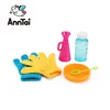 Kids funny outdoor play game toy elastic baby bubble with glove