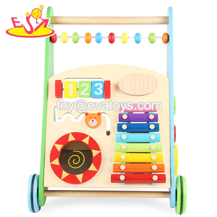 Wholesale Wooden Baby Push Walker Multifunction Wooden Baby Push