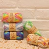 Discount long space dyed 100% mercerized cotton knitting wool
