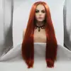 Small lace orange drag queen cosplay wigs heat resistant silky straight Synthetic Hair lace front Wig