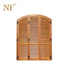 Good quality arched wooden cover louver door partition