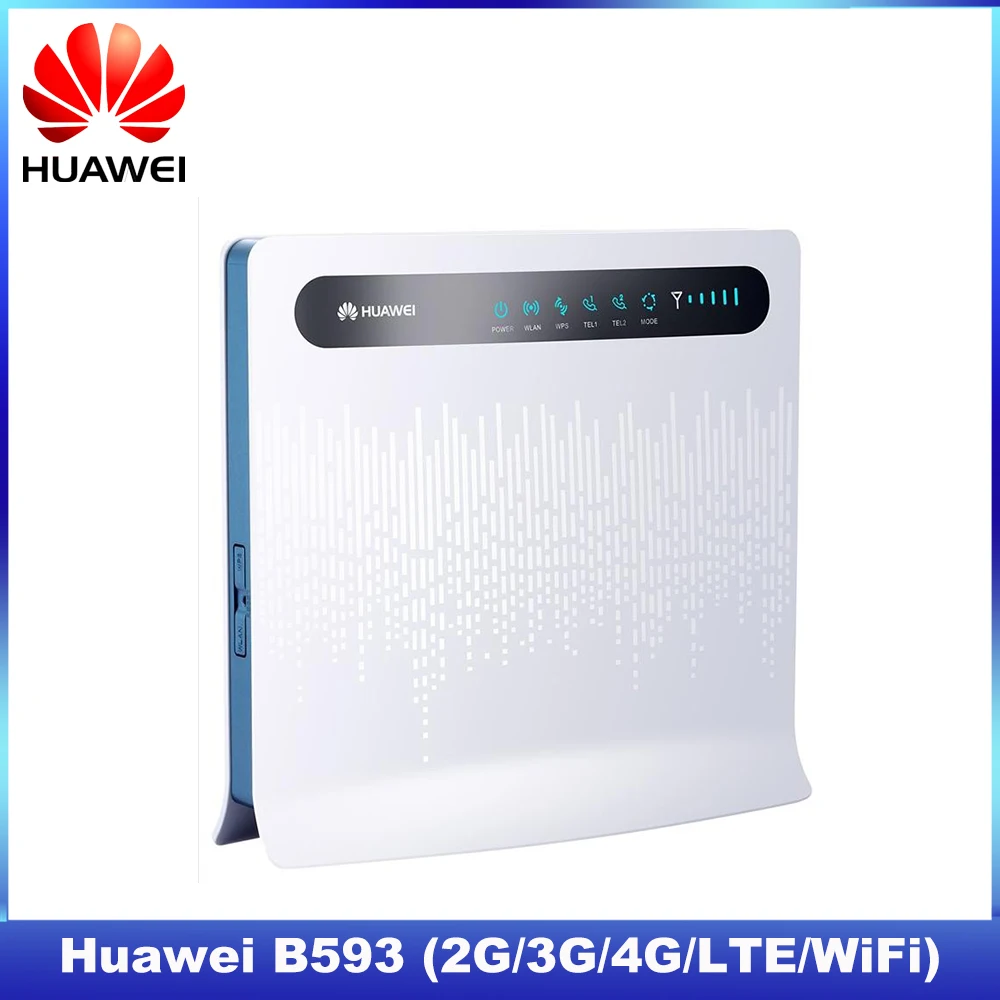 Huawei B593 3g 4g Lte Modem Router With 4 Lan Ports And 1 Sim