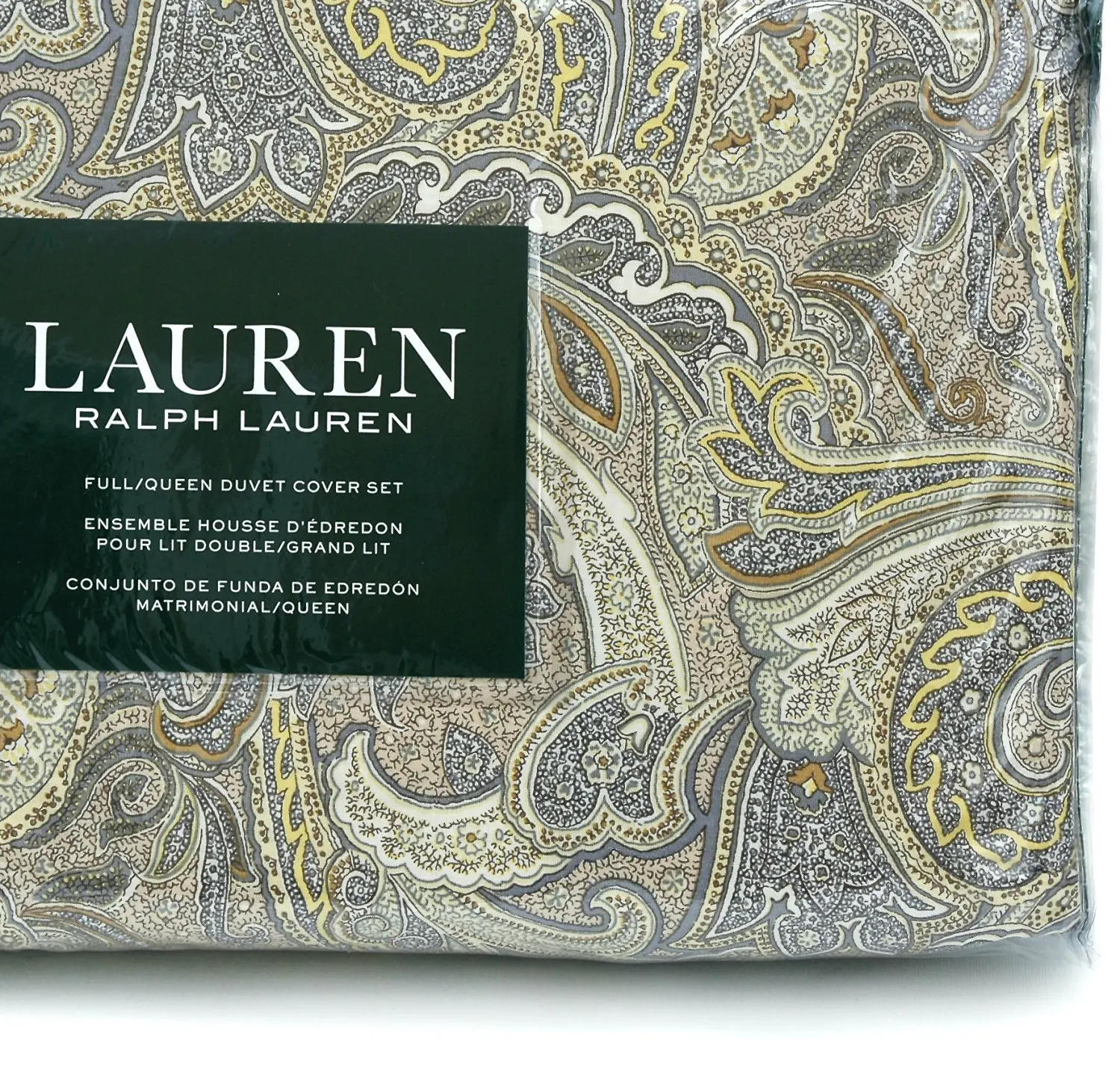 Buy Ralph Lauren Brice Paisley Print Full Queen Duvet Cover And