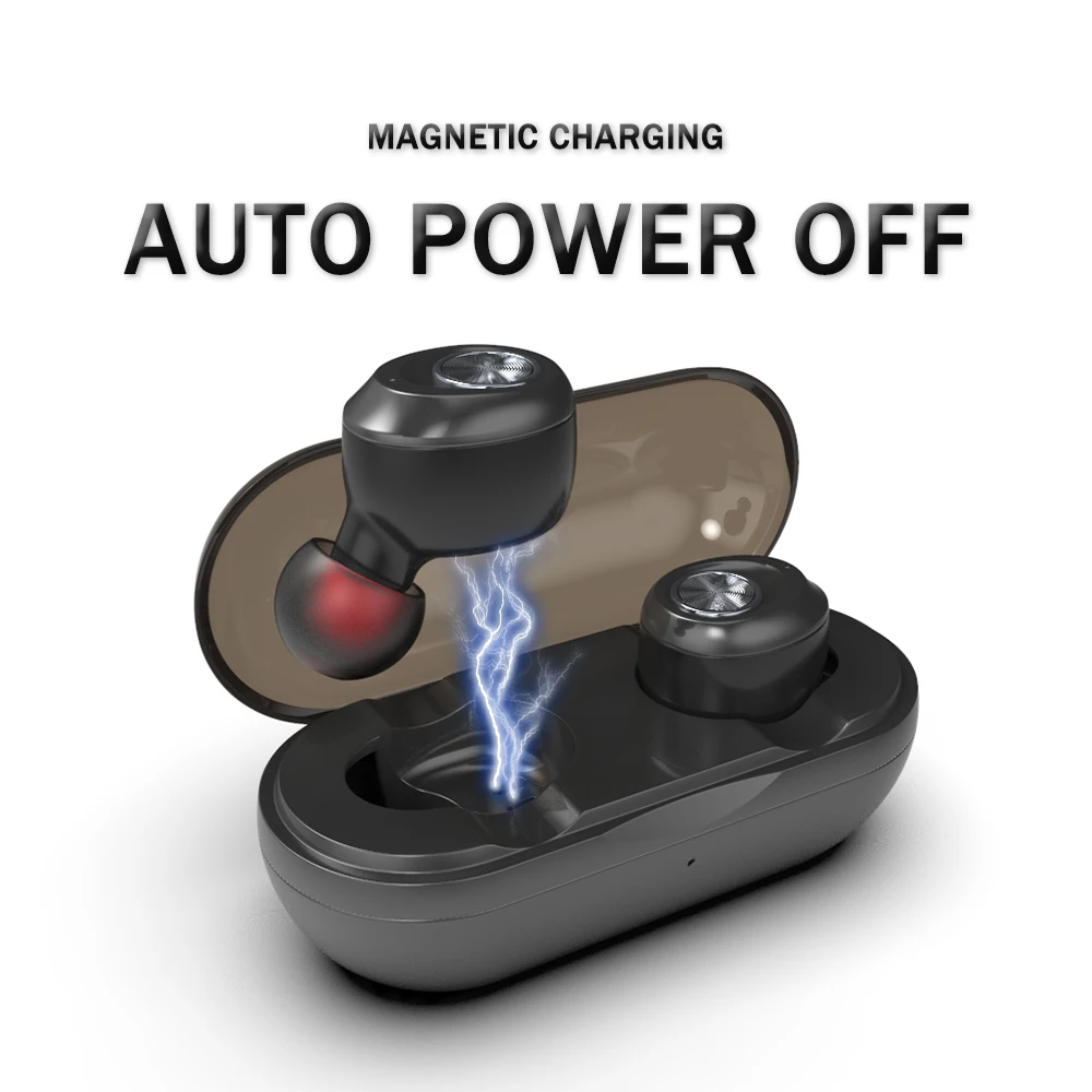 Capsule Bluetooth Earphones V5.0 Wireless Earphone Tws Earbuds Ip010-a