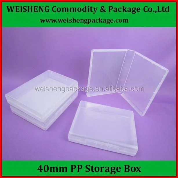 large flat plastic storage boxes