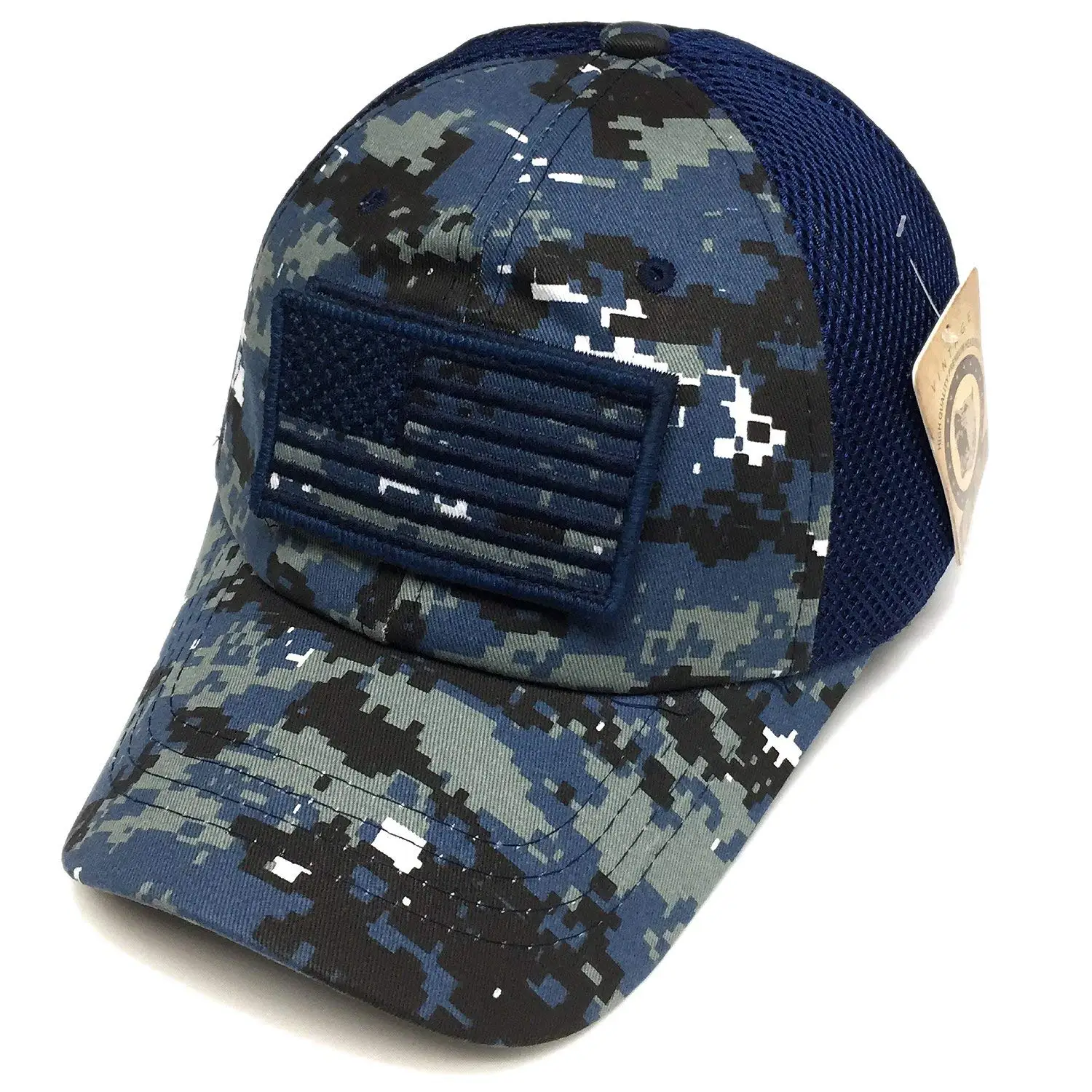 blue digital camo hat