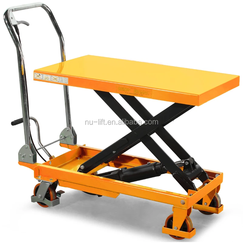 Portable Hydraulic Manual Scissor Lift Table Truck