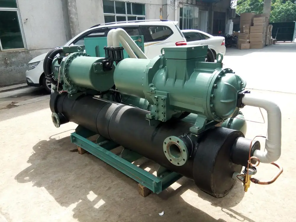 water cooled water chiller for screw compressor