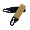 Tactical nylon webbing outdoor military fans Quick Release eagle Buckle keychain for backpack