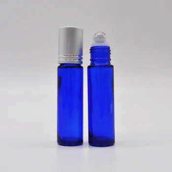 blue glass bottles for essential oils