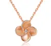 Rose Gold Tiny Silver Flower Necklace - 925 Sterling Silver Dainty Flower Pendant Girl Gift