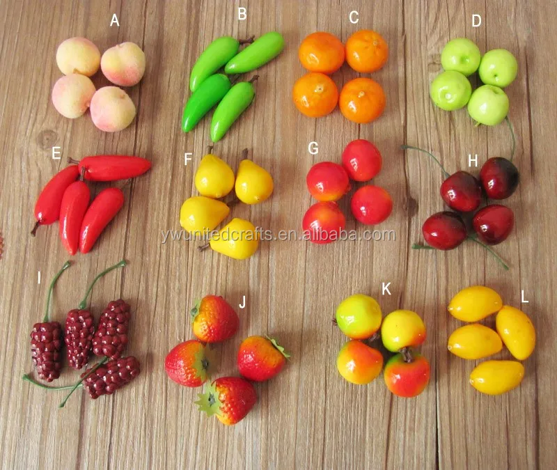 Decoration Wholesale Artificial Plastic Fake Dried Fruit