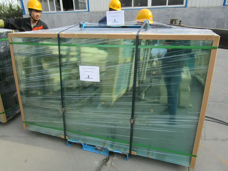 20mm customized colors clear float pool fence wall building facade glass