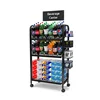 retail store supermarket Metal Soda Water/jams Bottle wine Display stand versatile beverage rack