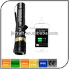 multifunction high power focus rechargeable led usb flashlight