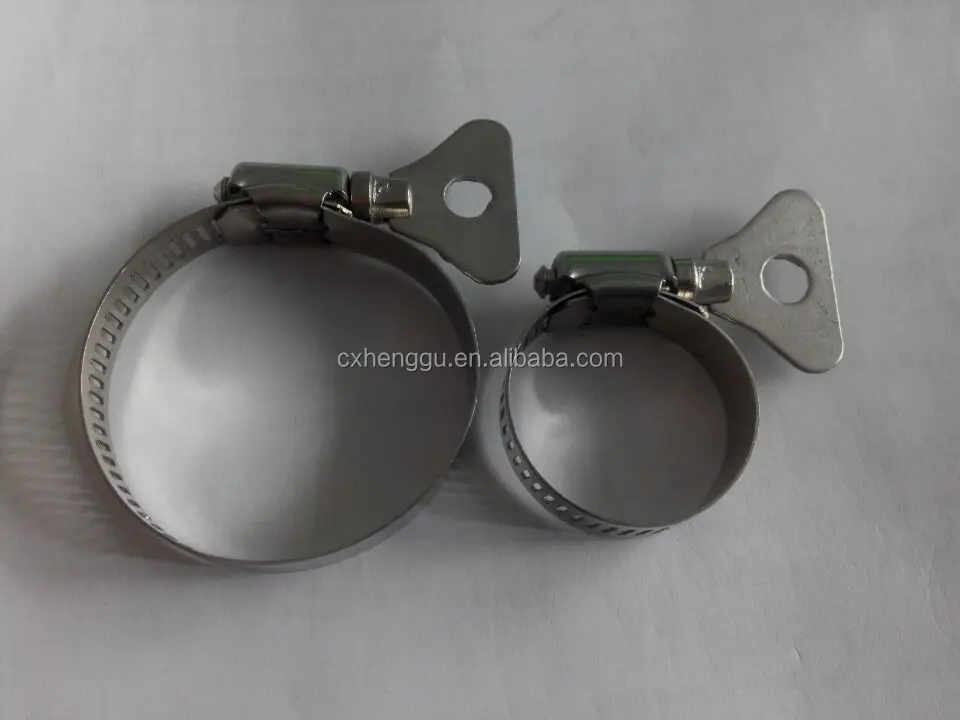 201/304 Stainless Steel Garden Water Pipe Hose Clamp With Handle Pipe