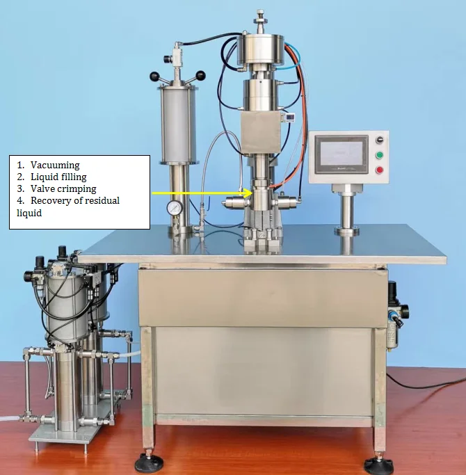 Less Manual Car Refrigerant Filling Machine For Filling Aerosol Can