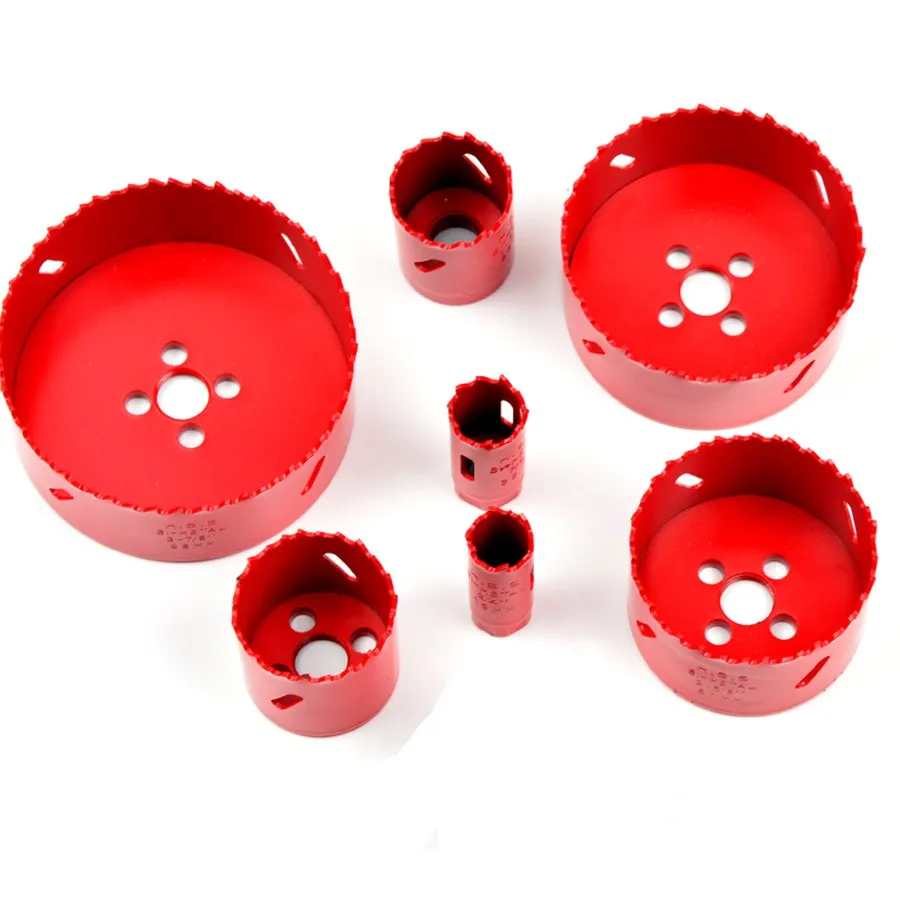 Cuttex Tools 5-3/8 Inch Bi-Metal Hole Saw Kit – 6 Piece Set, 8% Cobalt, Max 40mm Depth – 100105-3/8