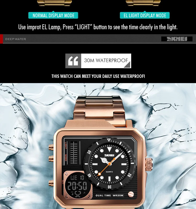 Chinese Skmei wholesale suppliers digital new times watch lcd display