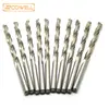 10pcs HSS M2 Electrical Twist Drill Bits Jobber Drill Bits DIN338 Fully Ground For Cutting Hard Metal