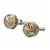 Yiwu Aceon Custom Make Your Own Cuff link Stainless Steel Gold Cuff Link